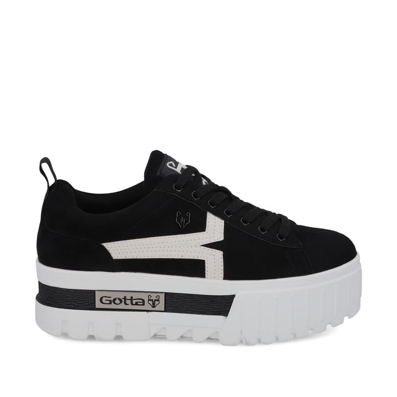 GOTTA - Zapatilla Mujer Negra Plataforma 23243 Gotta.