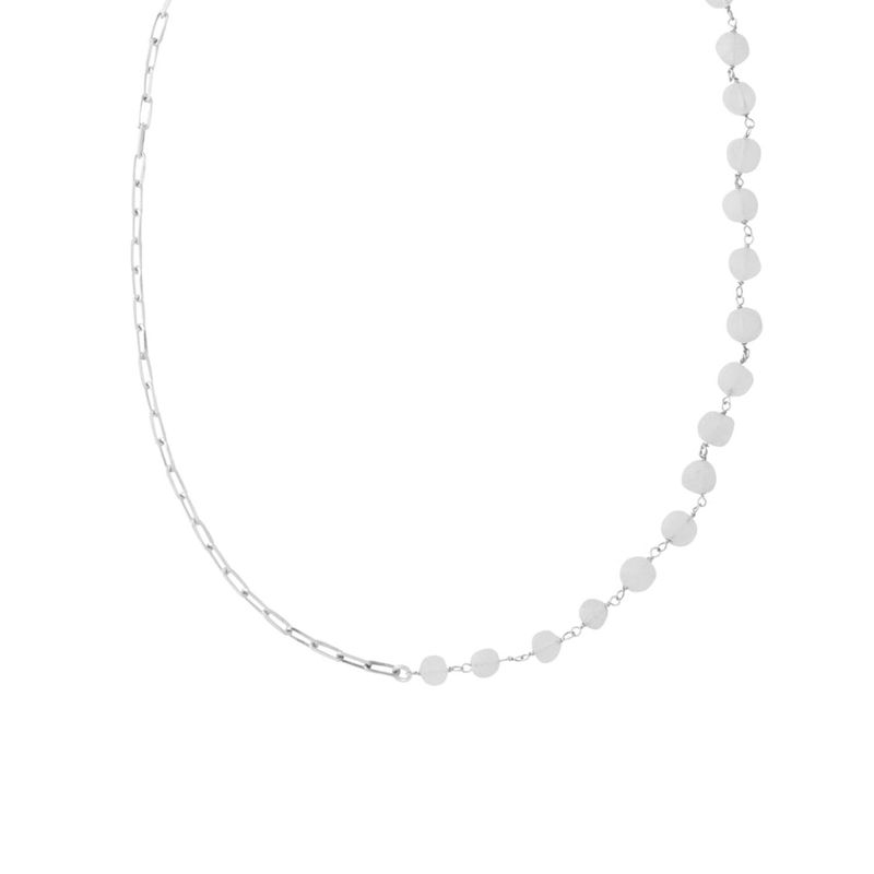 ZAZU - Collar Iki de Plata y Piedra Luna