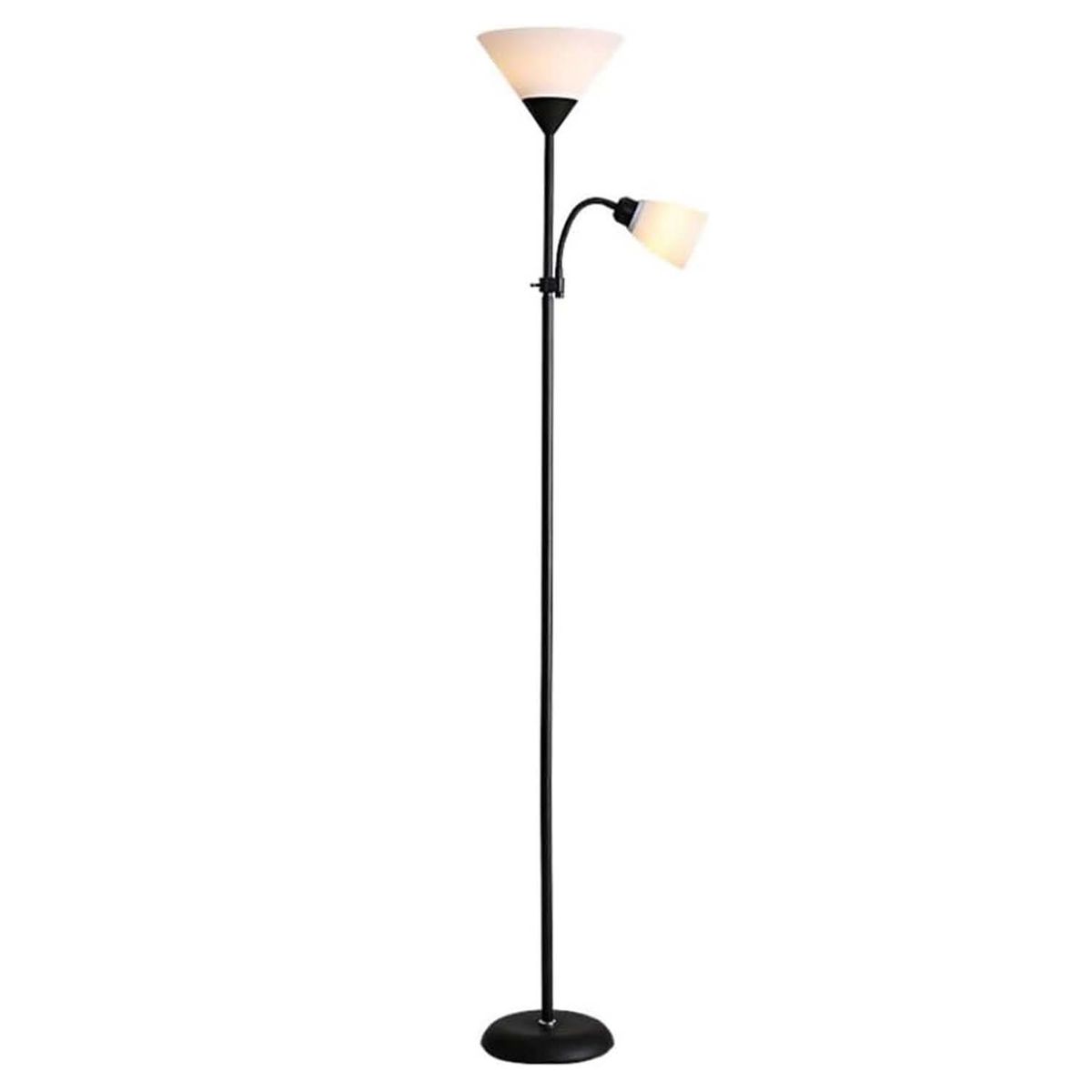 CRUSEC - Lampara De Pie Ajustable Nordica Elegante Decorativa negro