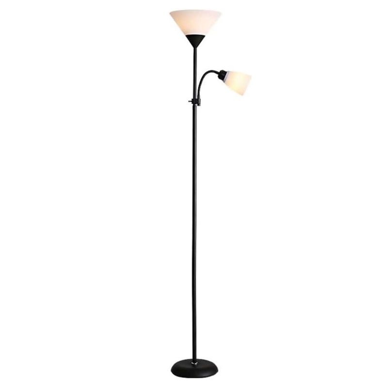 CRUSEC - Lampara De Pie Ajustable Nordica Elegante Decorativa negro