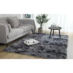 DIANA - ALFOMBRA JASPEADA PELUDITA 2x240 cm SUAVE UNICOLOR SUAVE ANTIDESLIZANTE.