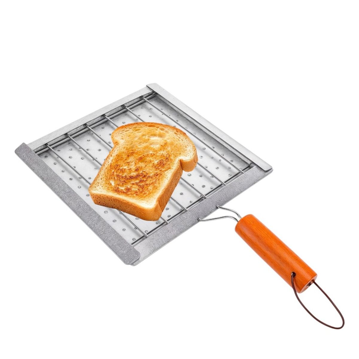 GENERICO - Tostador Manual De Cocina Tostar Acero