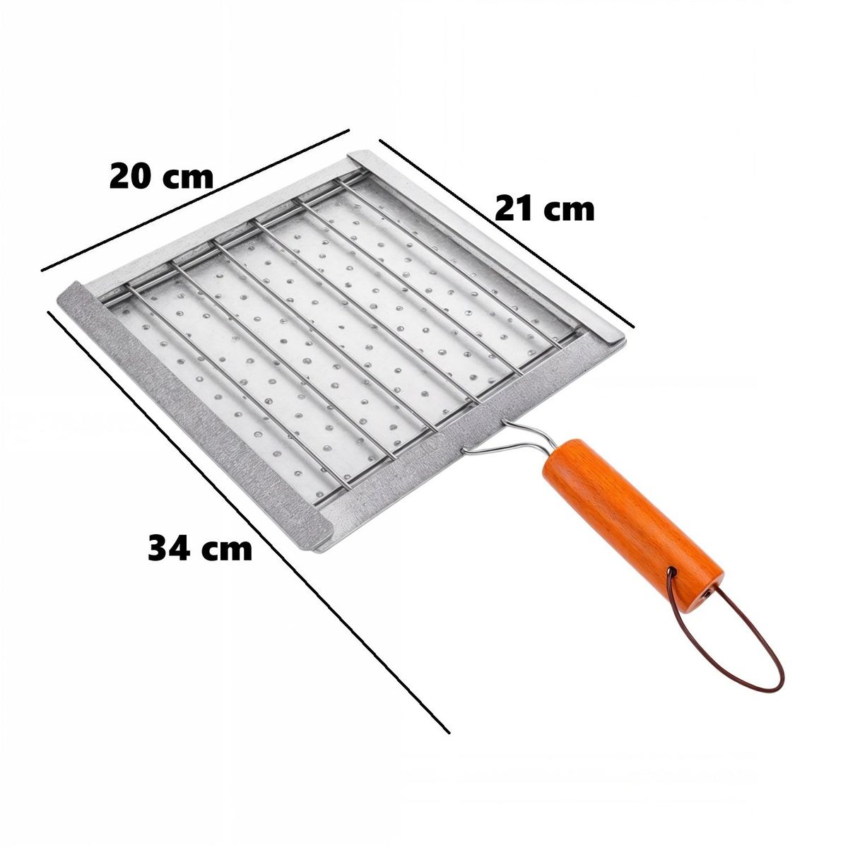 GENERICO - Tostador Manual De Cocina Tostar Acero