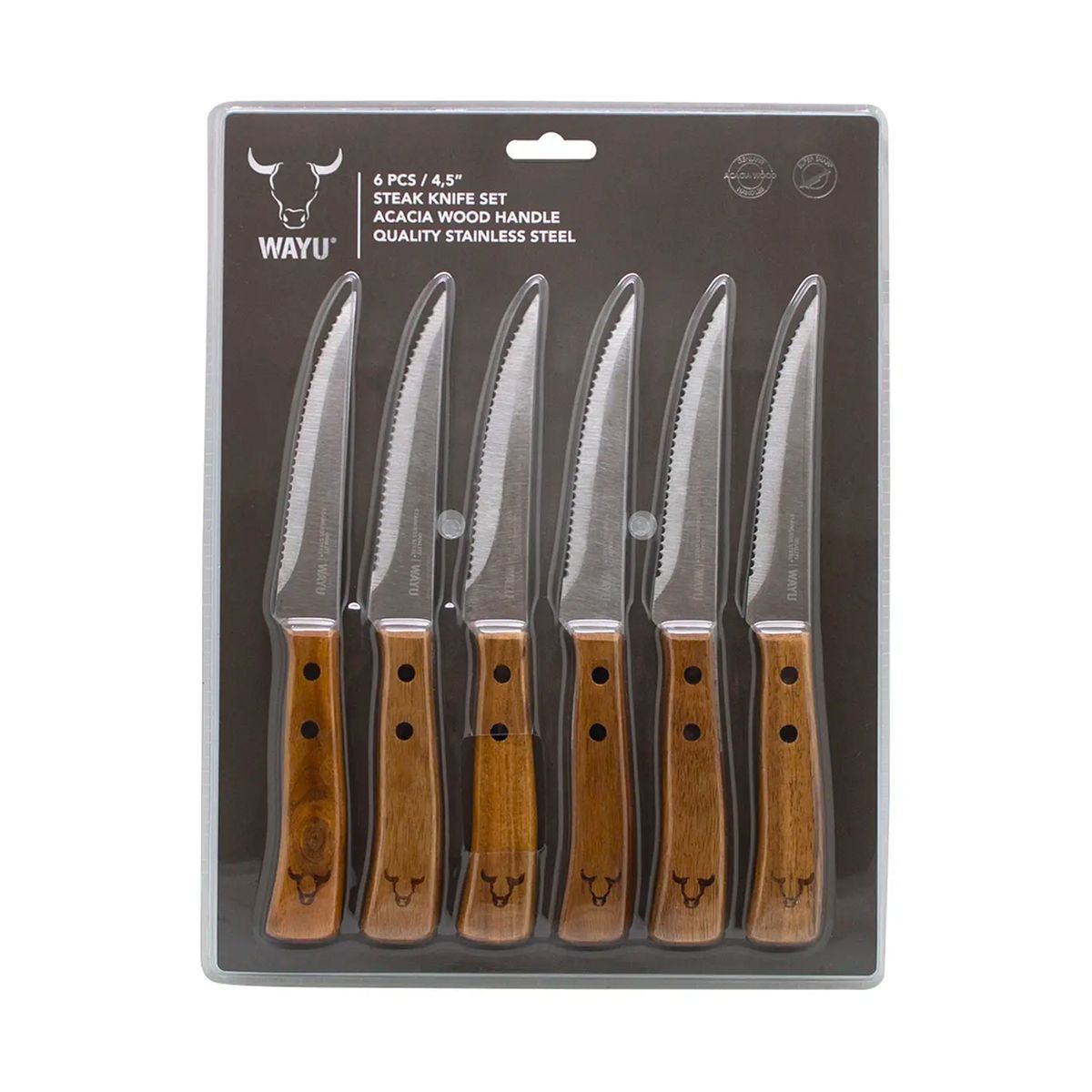 WAYU - Set 6 Cuchillos para Carnes PRM - Wayu