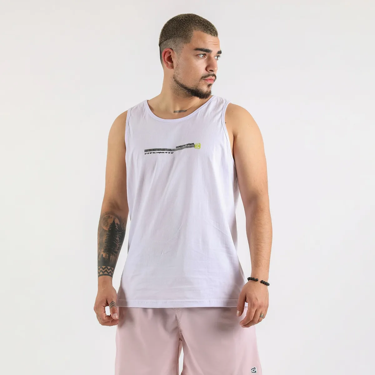 GANGSTER - Polera Sm Zicatela Blanco Gangster