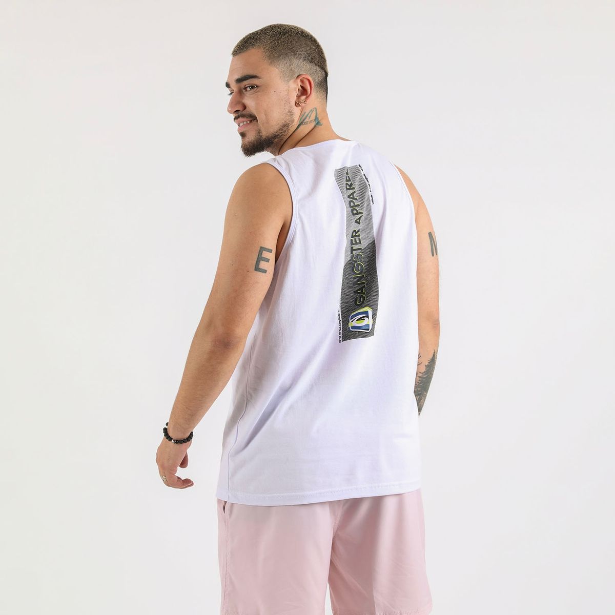 GANGSTER - Polera Sm Zicatela Blanco Gangster