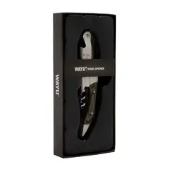 WAYU - Abridor de Vino Acero Inoxidable y Madera Acacia -