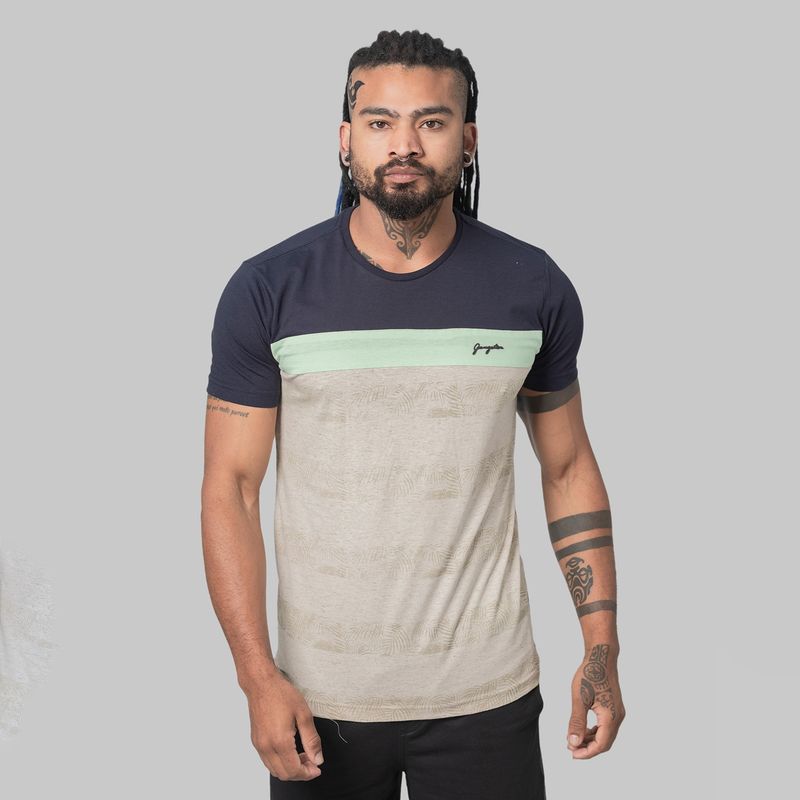 GANGSTER - Polera Mc Especial Applique Negro Gangster