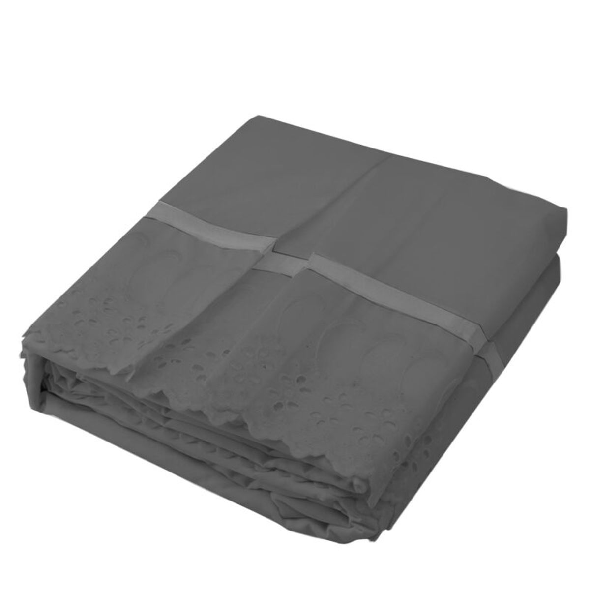 GENERICO - Faldón 144 hilos Broderie Amanda King Gris