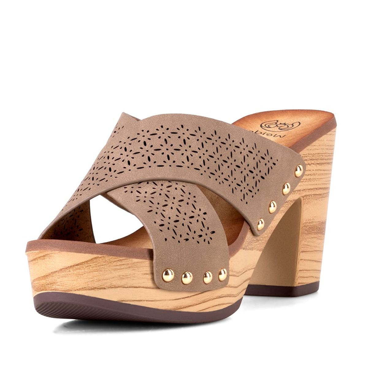 WEIDE - Sandalia Plataforma Caqui Casual JS59 Weide