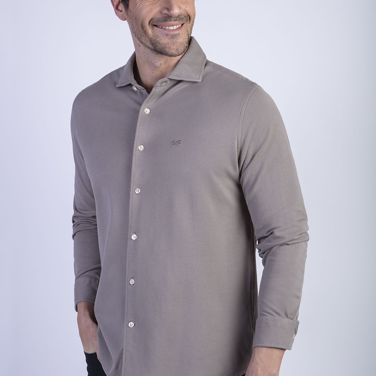 FEROUCH - Camisa Pique Portland F Gris Ferouch