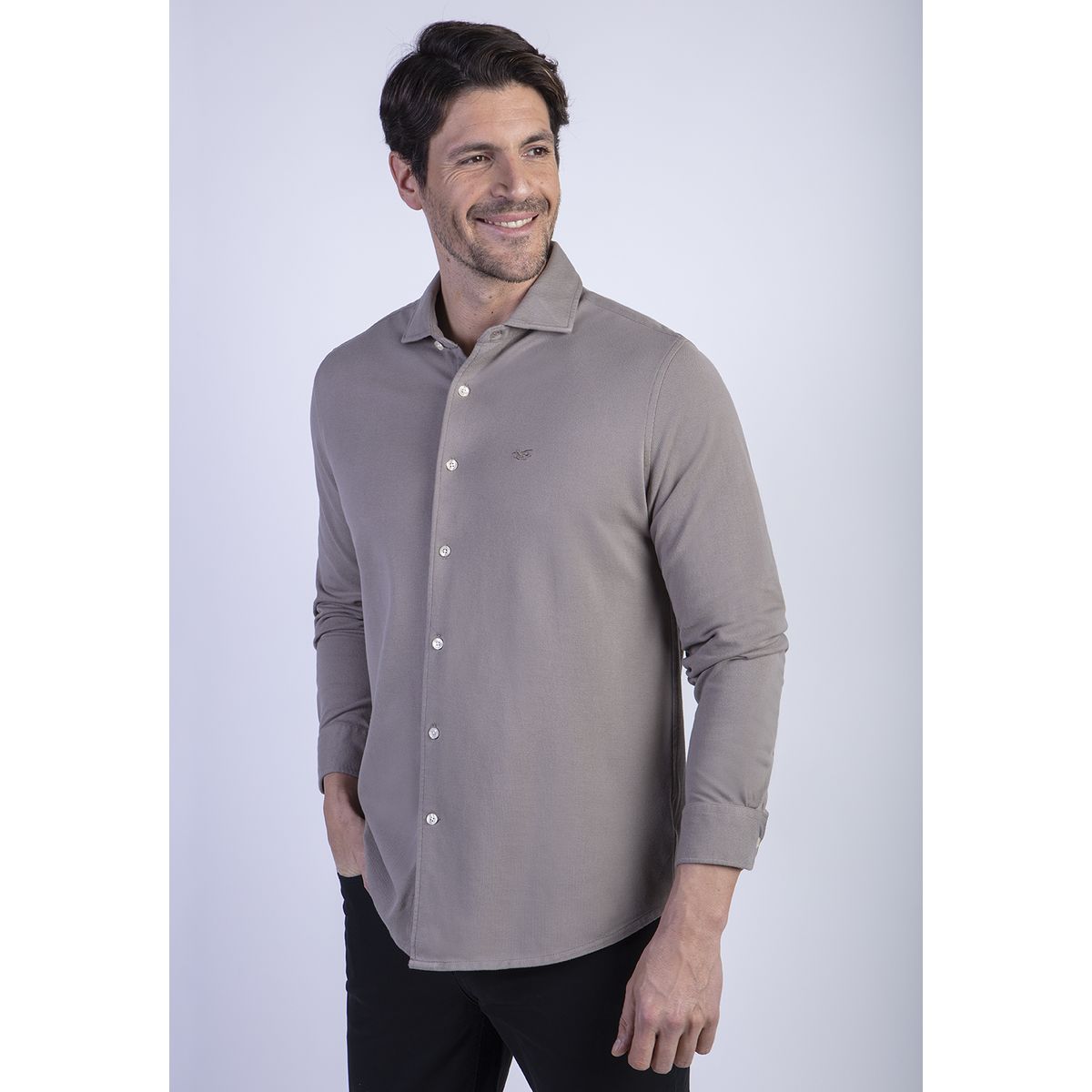 FEROUCH - Camisa Pique Portland F Gris Ferouch