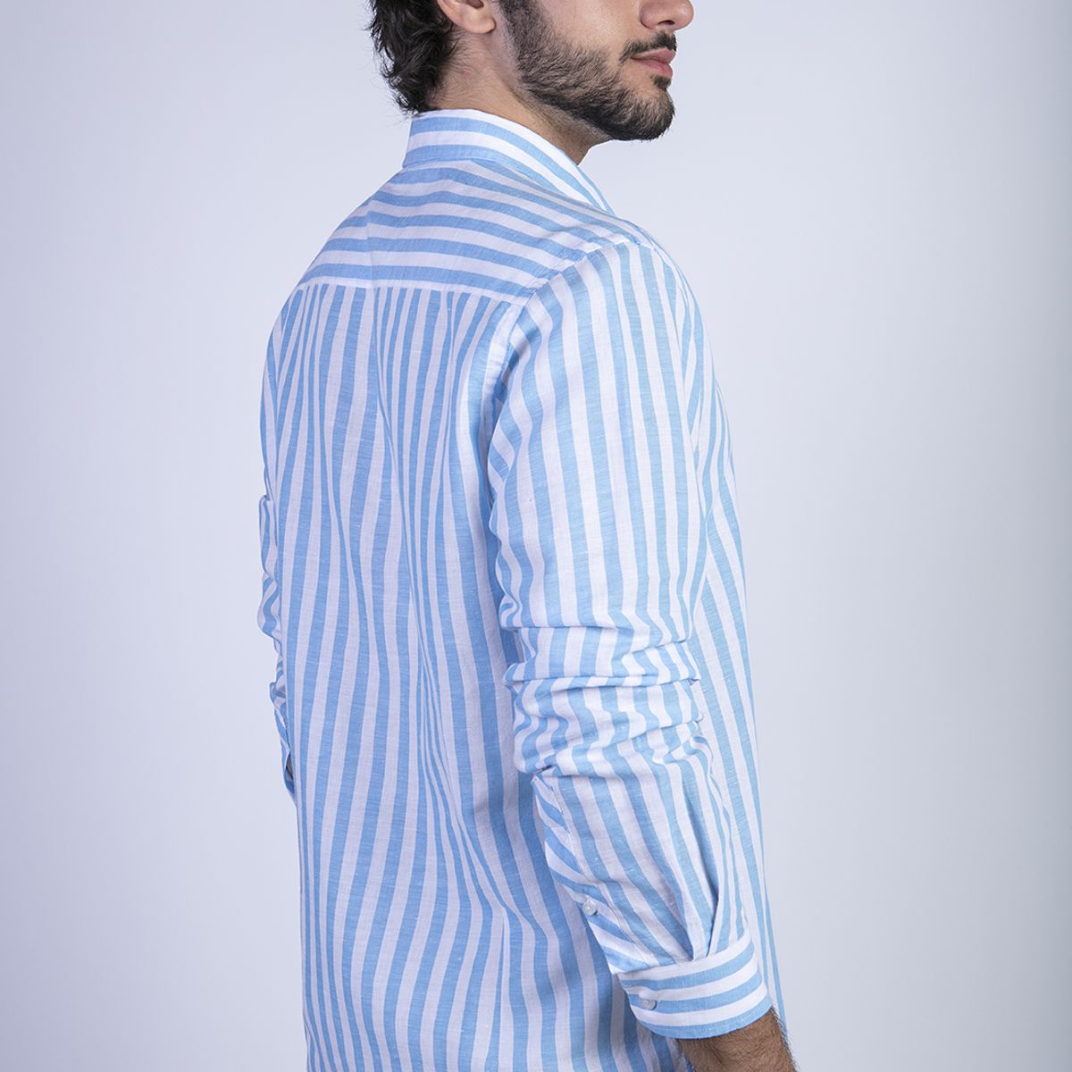 FEROUCH - Camisa Fontana F Celeste Ferouch