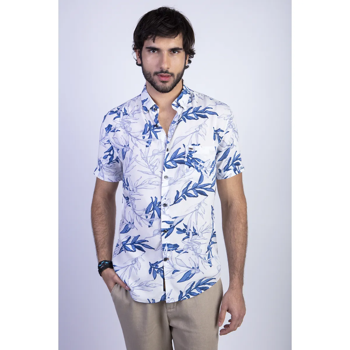FEROUCH - Camisa Estampada Memphis Fj Azul Ferouch