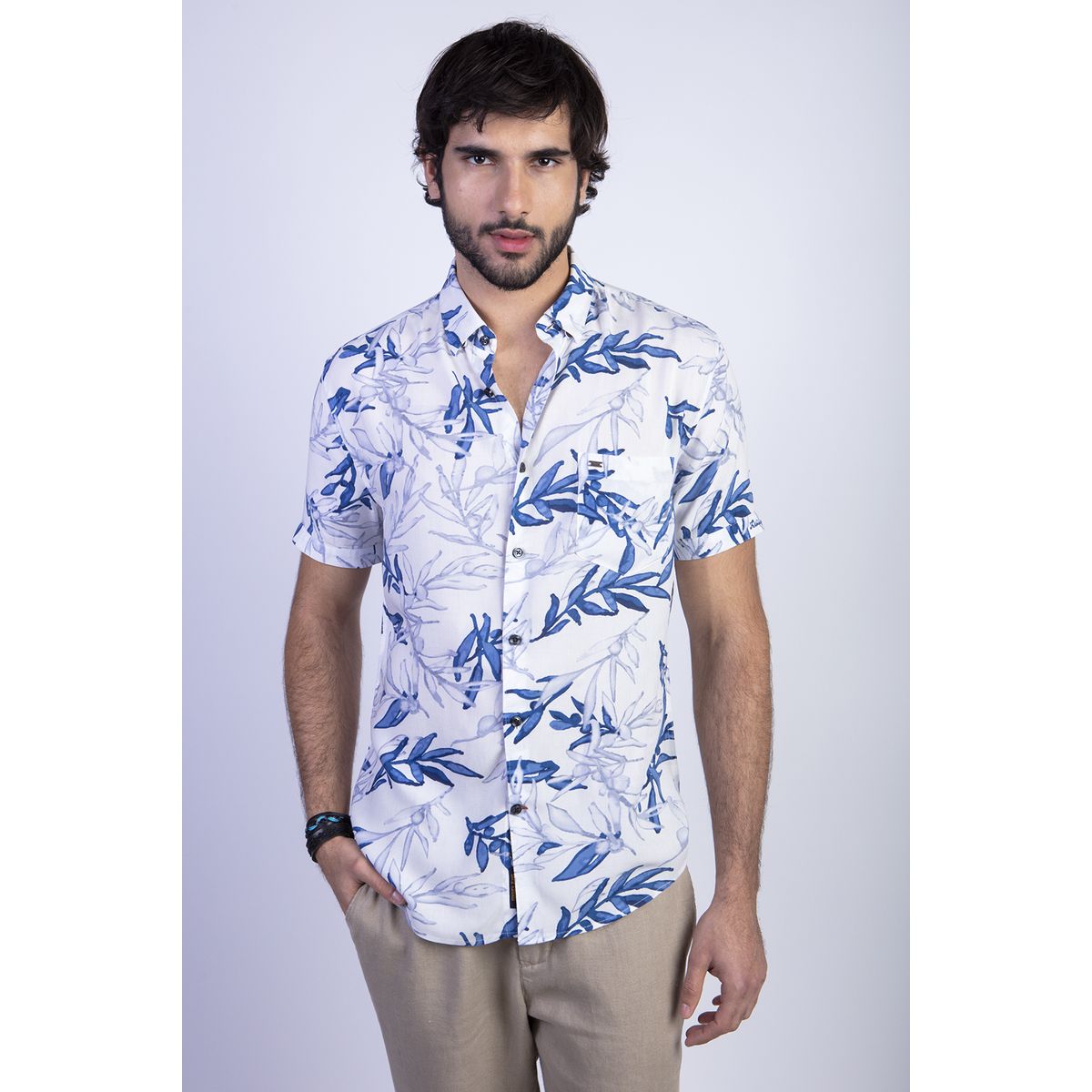 FEROUCH - Camisa Estampada Memphis Fj Azul Ferouch