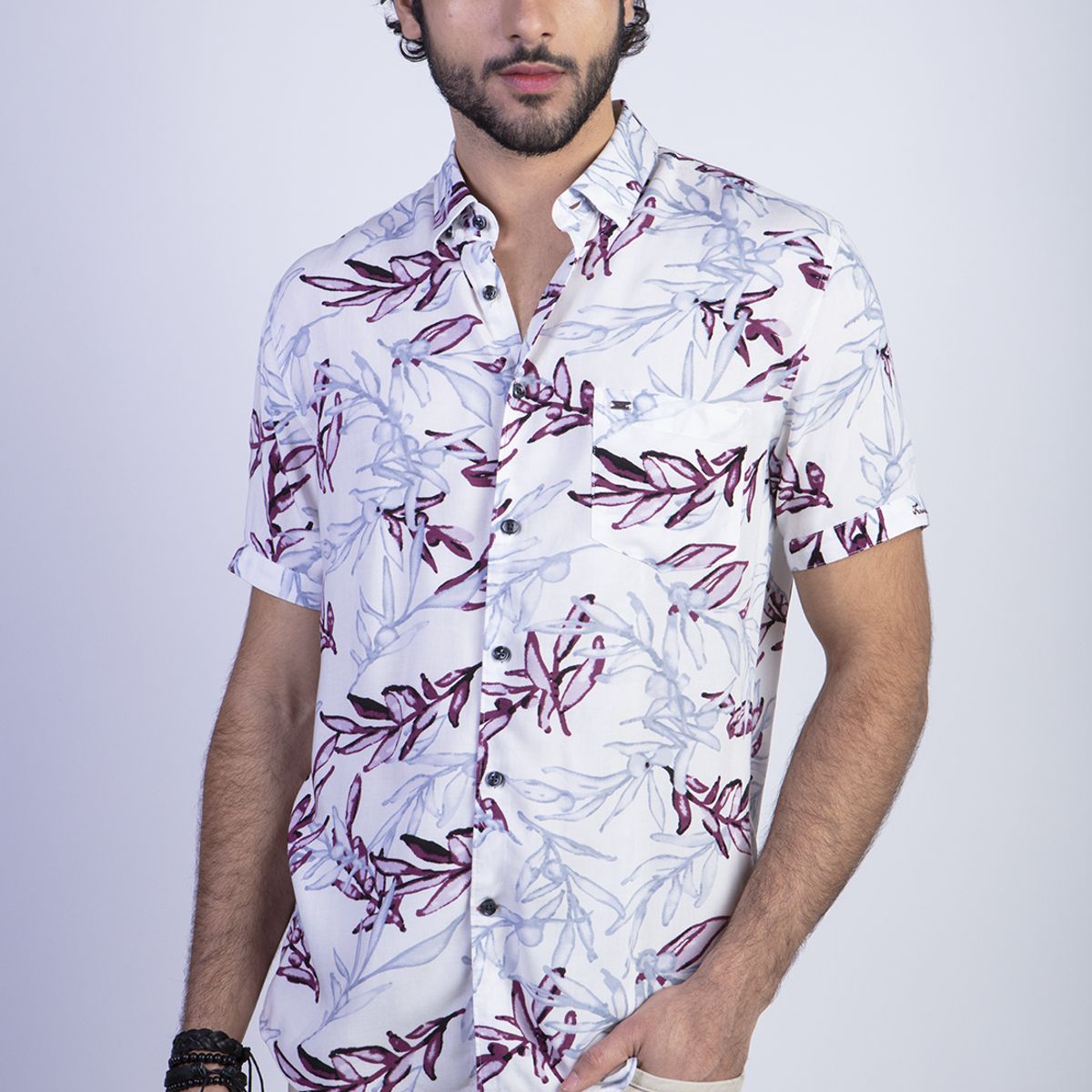 FEROUCH - Camisa Estampada Memphis Fj Rojo Ferouch