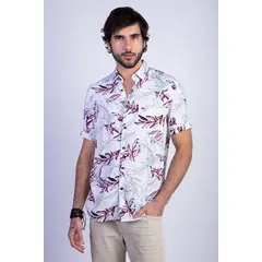 FEROUCH - Camisa Estampada Memphis Fj Rojo