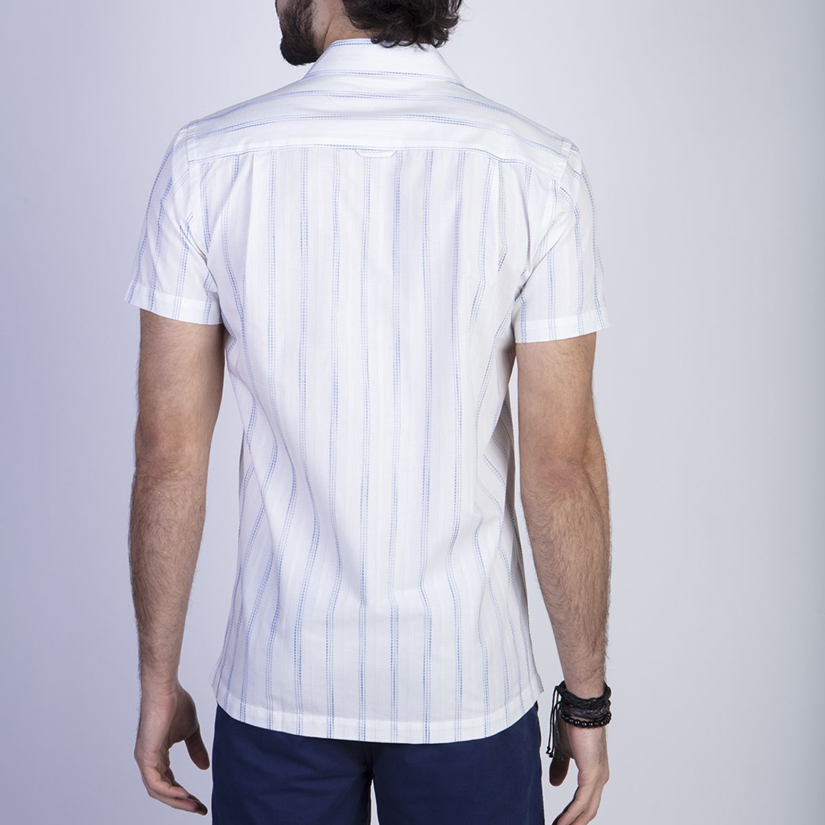 FEROUCH - Camisa Sport Hawai Fj Celeste Ferouch
