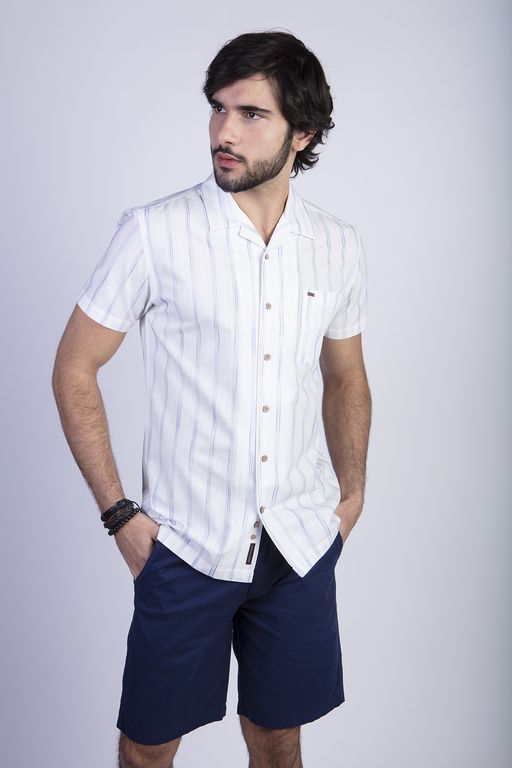 Camisa Sport Hawai Fj Celeste Celeste S