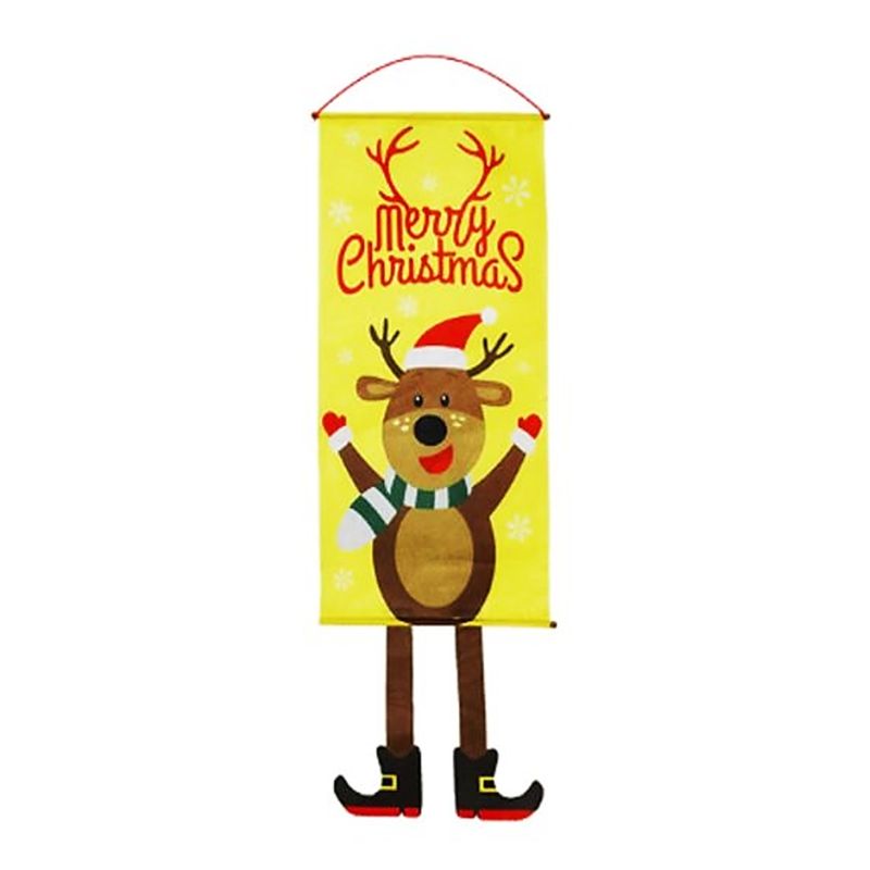 GENERICO - Adorno Colgante Para Puerta De Reno De Navidad