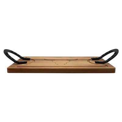 Imagen 2 del producto Tabla Para Picar Mediana Diseño Herradura 45cm -