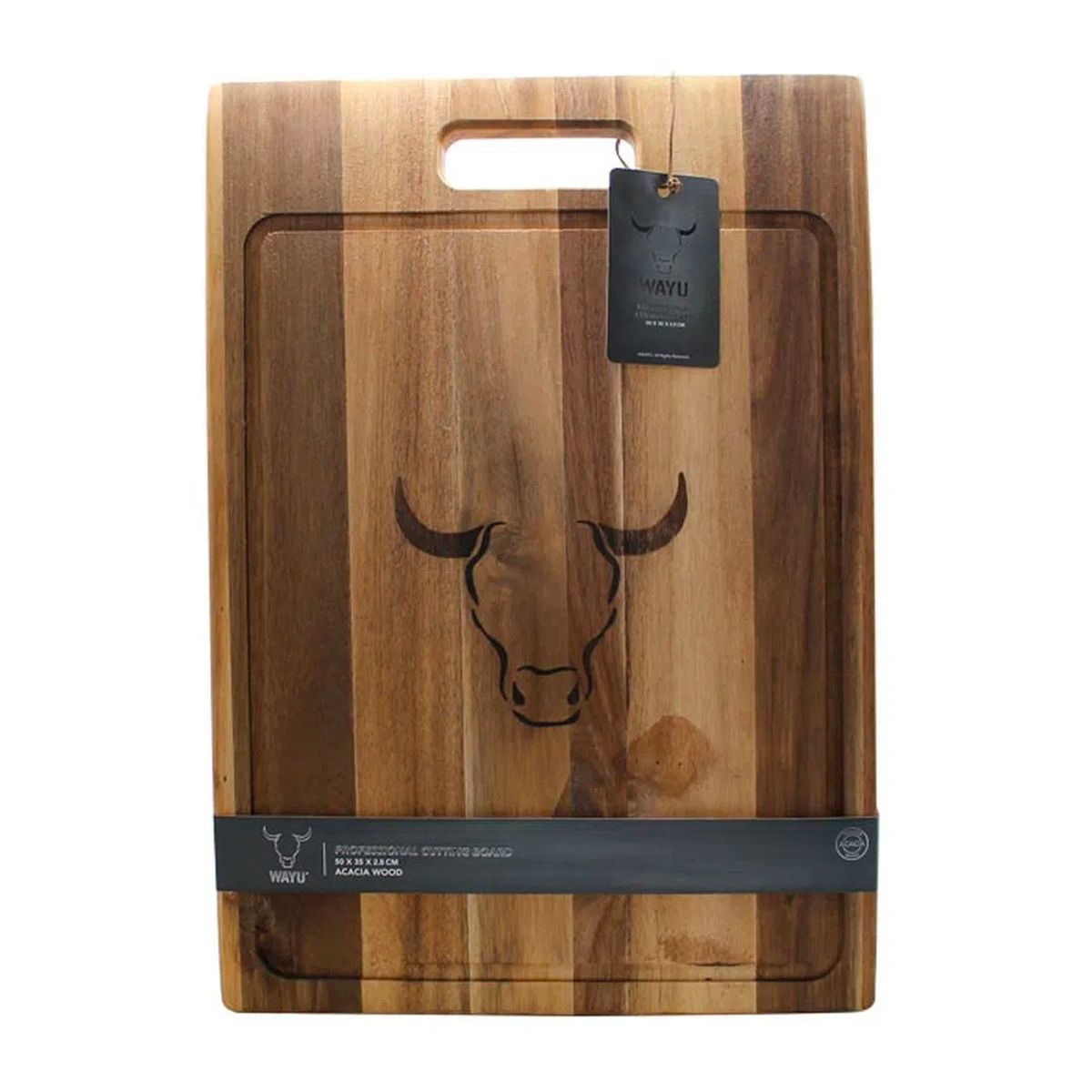 WAYU - Tabla Para Picar de Madera Acacia Profesional 50cm - Wayu