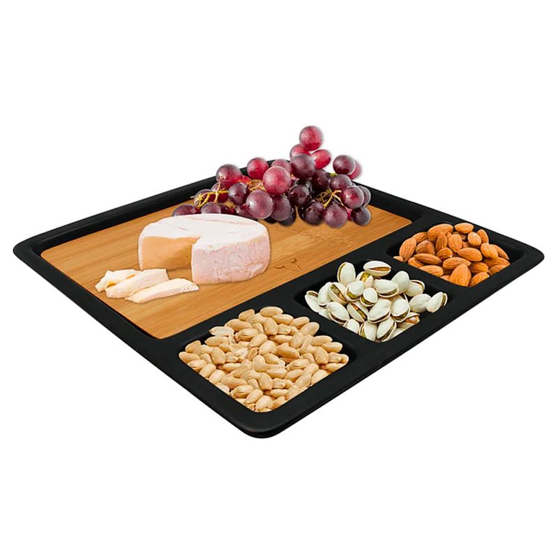 WAYU - Tabla Para Aperitivos de Bambú y Cerámica - Wayu