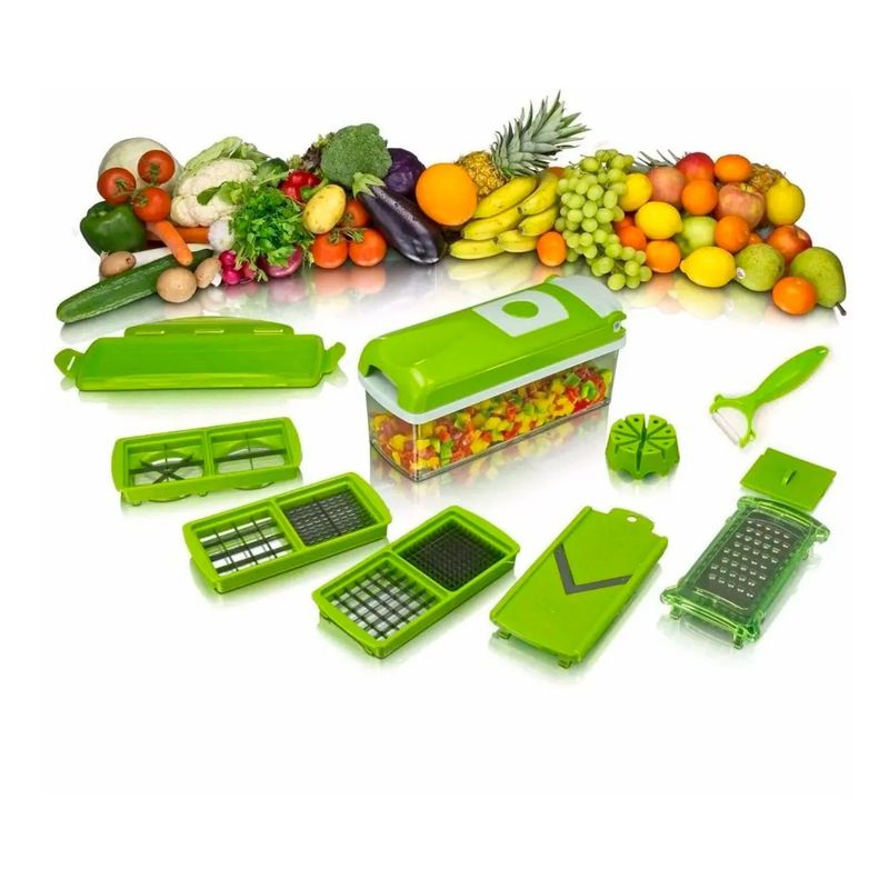 GENERICO - Picador Cortador De Verduras Frutas Rayador Alimentos.
