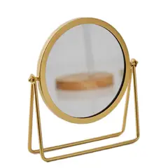 GENERICO - Espejos De Maquillaje De Mesa Compactos De Metal Para A2