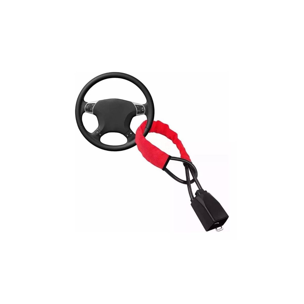 GENERICO - Traba Volante Bloqueo Universal Conexión Cinturón Antirobo