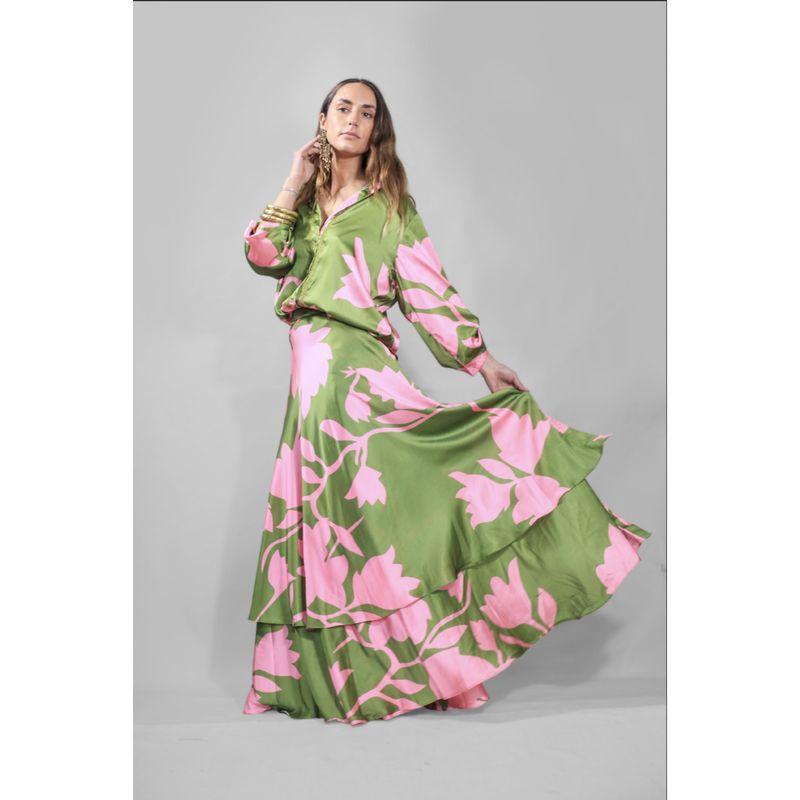 INDIA CHIC - FALDA STRONG WRAP EATHER FLOWER INDIA CHIC
