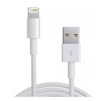 CABLE USB PARA IPHONE 5 IPAD 5 COLOR BLANCO