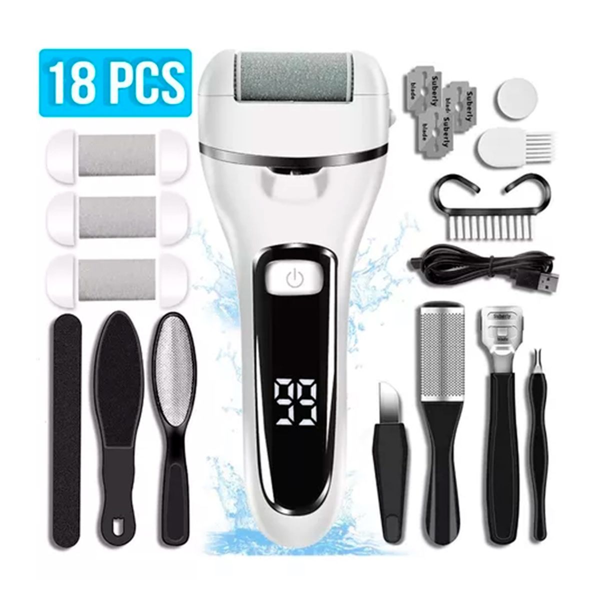 GENERICO - Removedor Quita Callos Para Pie Recargable