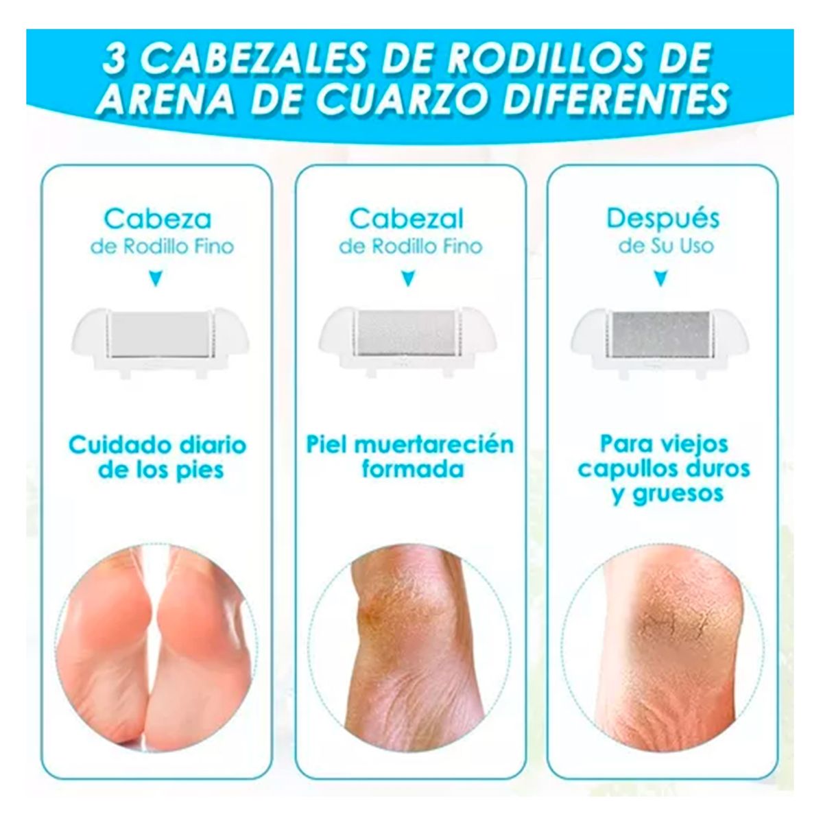 GENERICO - Removedor Quita Callos Para Pie Recargable