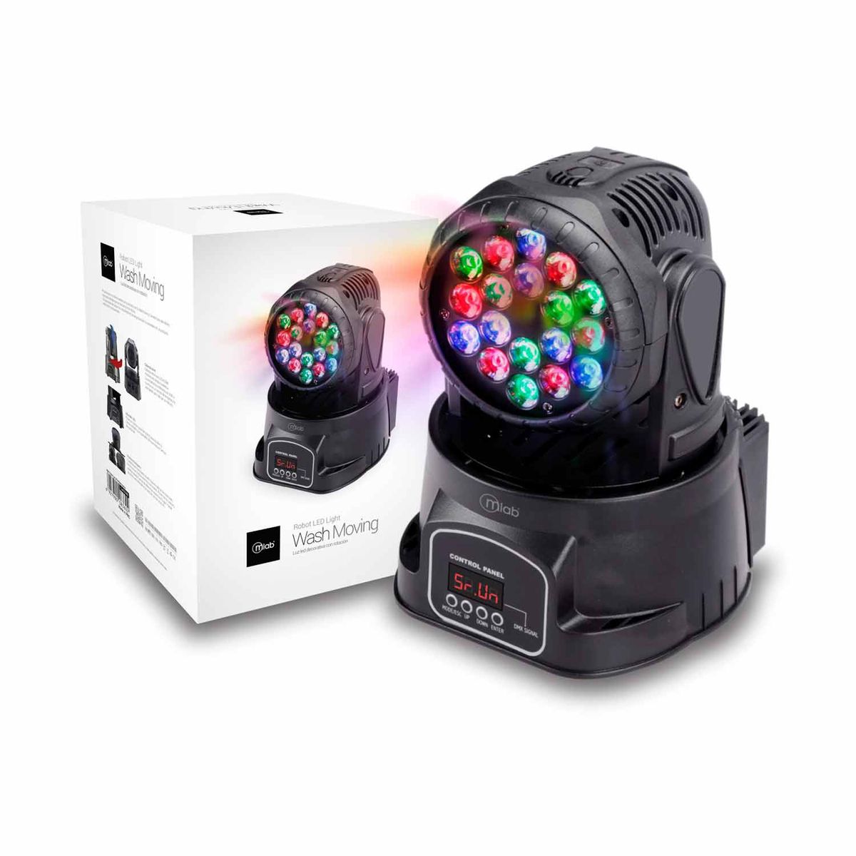 MLAB - Luces De Fiesta Mlab 8360 Wash Moving Robot Led Light