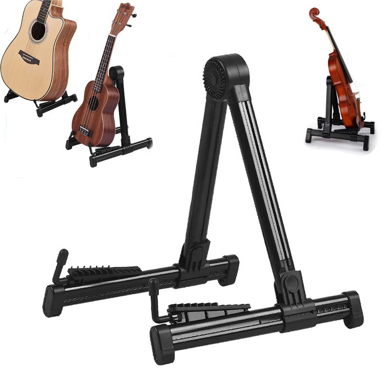 EVERSO - Soporte Atril Guitarra Y Bajo Plegable