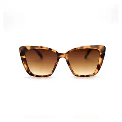 VATYERTY - 1 par Gafas de sol de ojo de gato Gafas vaquero Marrón