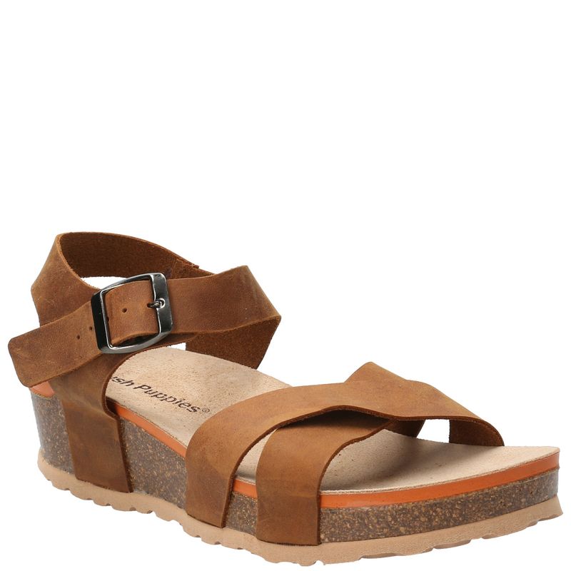 HUSH PUPPIES - Sandalia Mujer Mabel Café HUSH PUPPIES