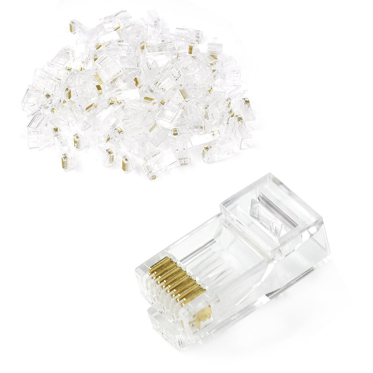 AIZO - Cat6/cat6e Conectores - Plug Rj45 Cat6/cat6e Bolsa 100 Unidades