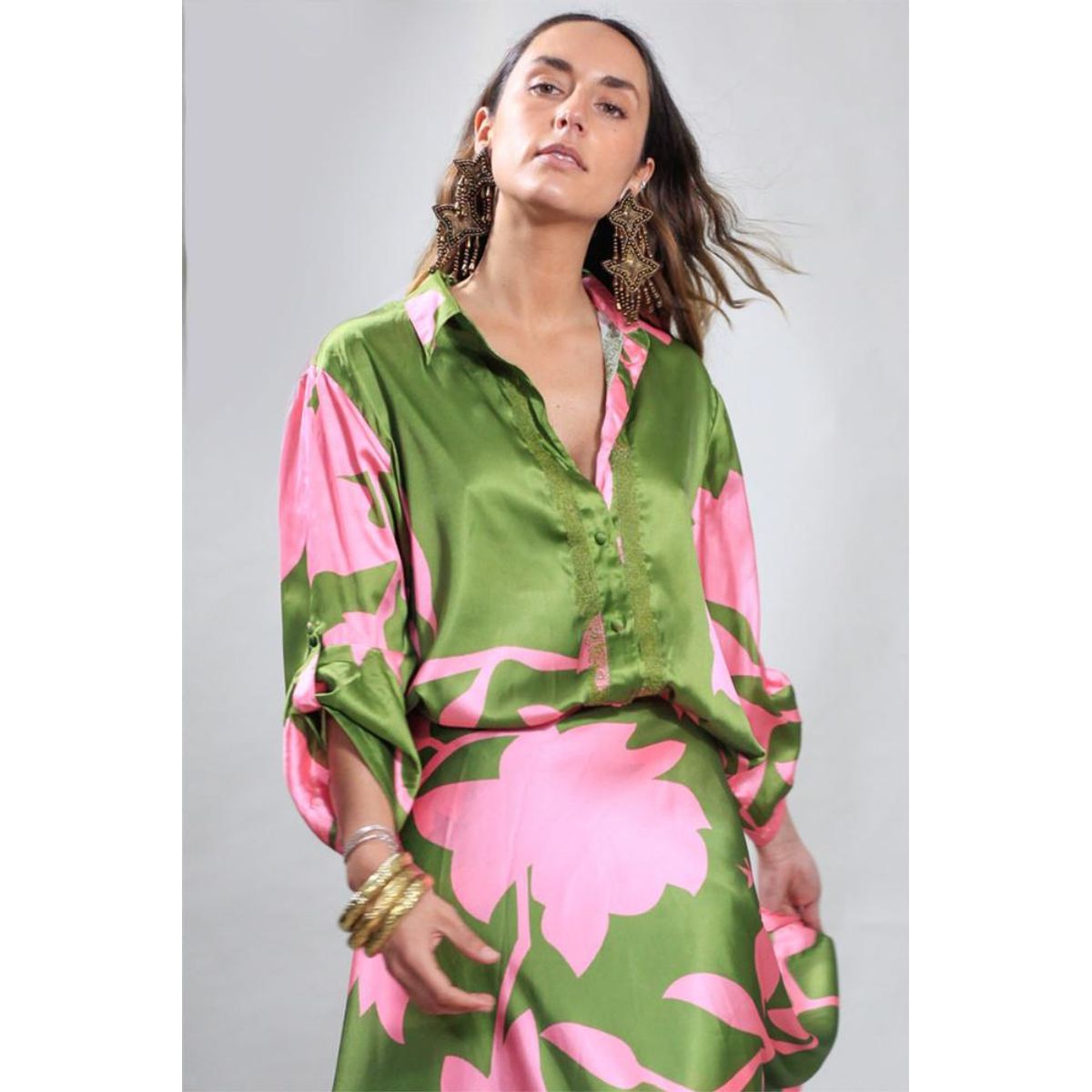 INDIA CHIC - BLUSA ZAPPLIN EATHER FLOWER INDIA CHIC