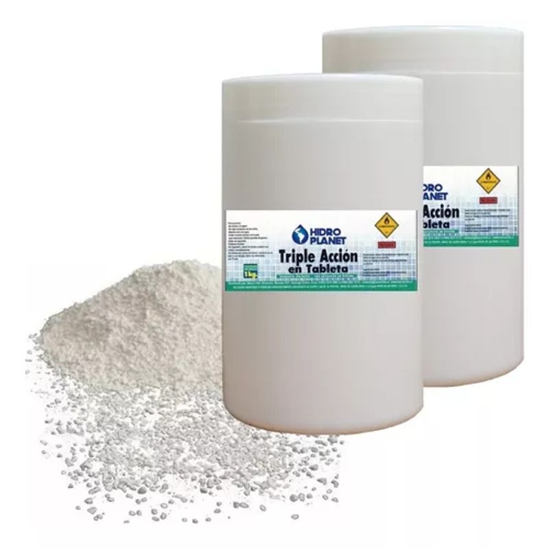 GENERICO - Pack 2 Unidades Tableta Triple Acción, Pote 1kg
