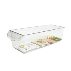NEWTREE - Organizador De Refrigerador Transparente con Tapa