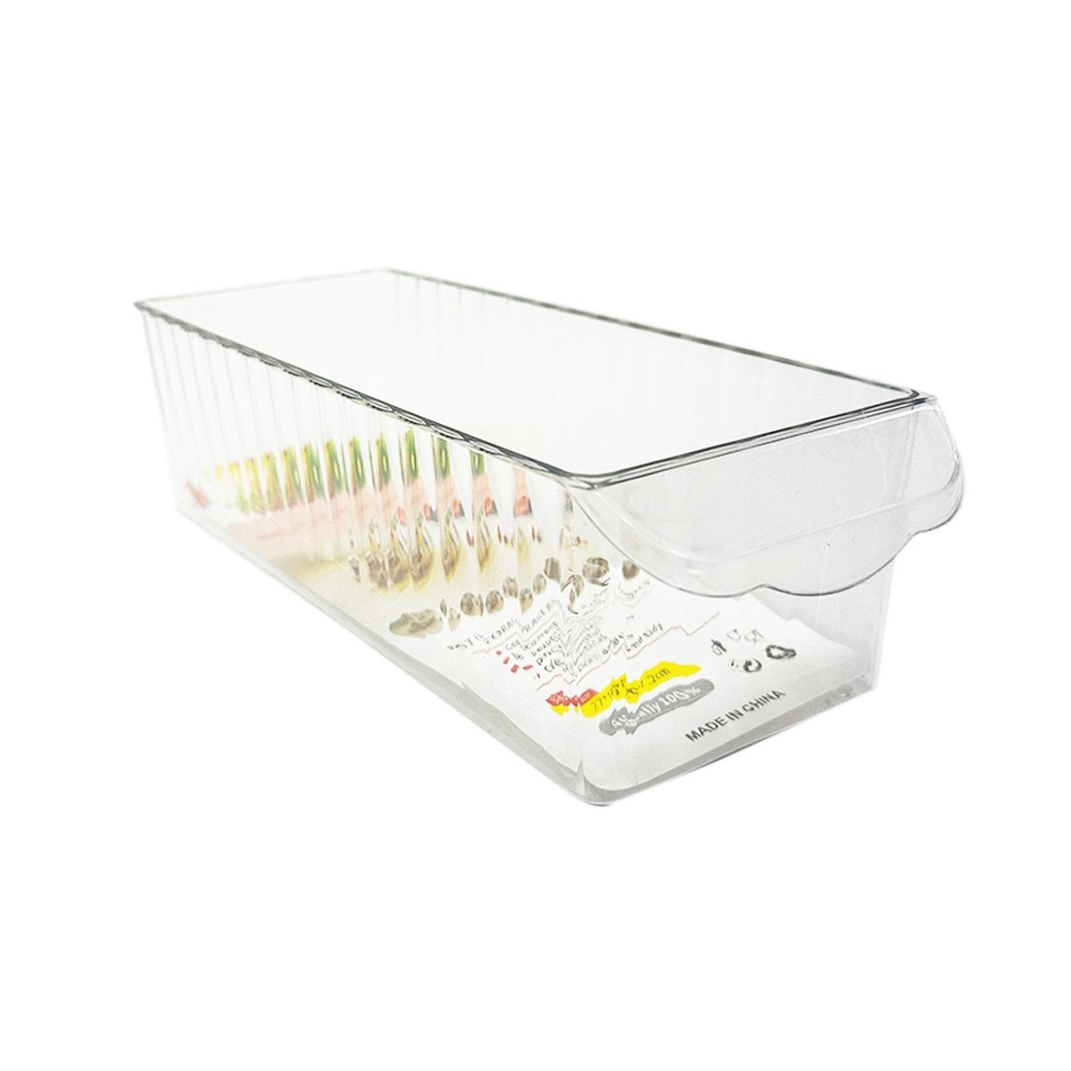 NEWTREE - Organizador De Refrigerador Transparente con Tapa