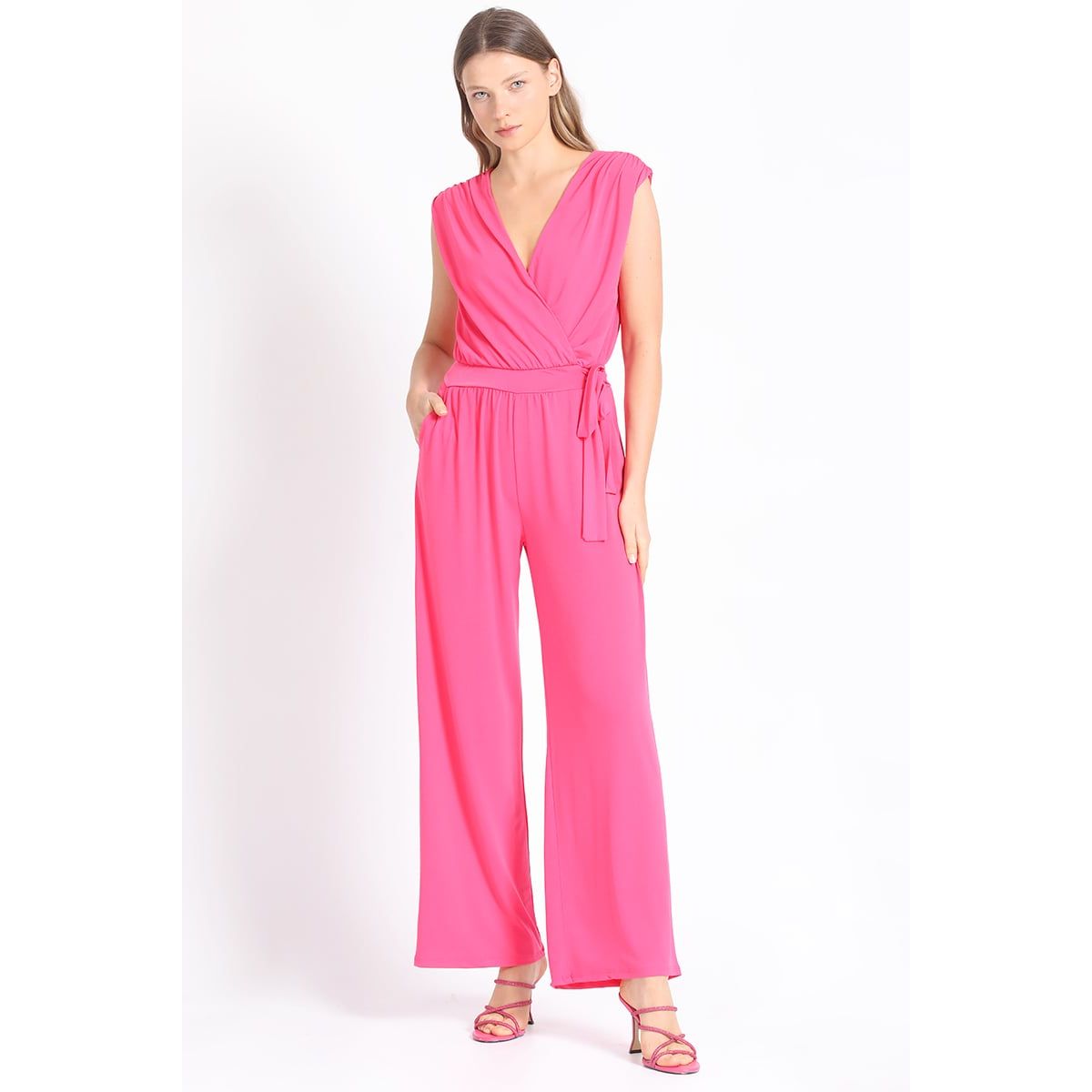 LIOLA - Enterito Recto Jersey Fucsia Liola