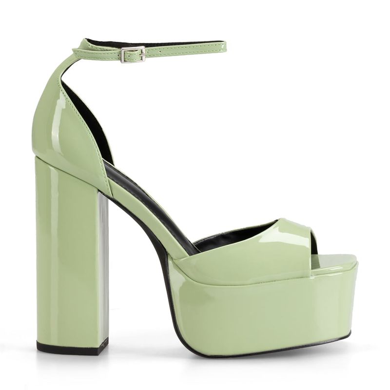 WEIDE - Sandalia Plataforma Verde Casual GHE18 Weide