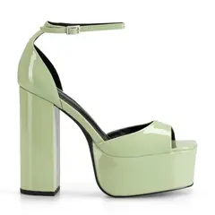 WEIDE - Sandalia Plataforma Verde Casual GHE18
