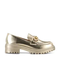 WEIDE - Zapato Taco Casual Eco cuero Mujer Dorado JN20
