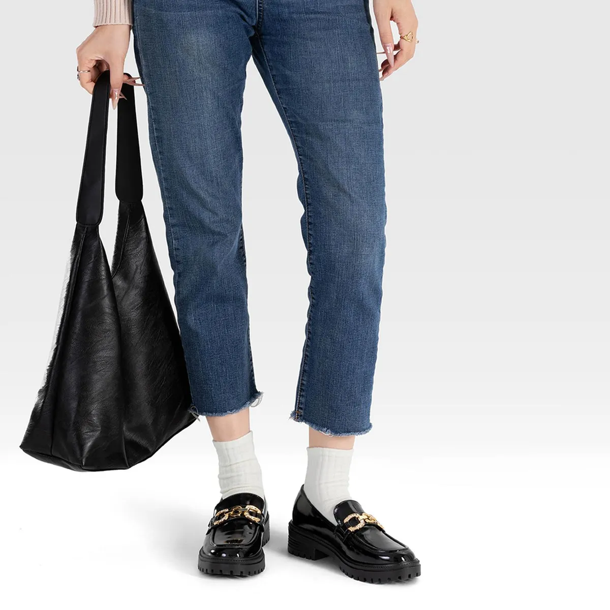 WEIDE - Zapato Taco Casual Eco cuero Mujer Negro Weide JN20