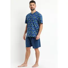 KOTTING - Pijama Jersey Estampado Joven Azul