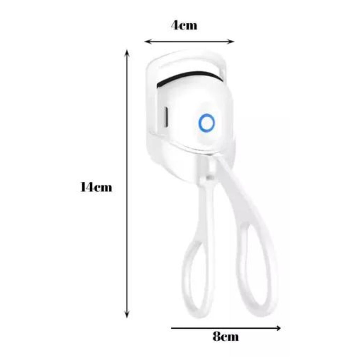 GENERICO - Rizador De Pestañas Eléctrico Larga Duración Termico Blanco